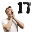 dekoracje na 17 urodziny rocznice zestaw balonow xl liczba 17 czarny 39 dgt 2 szt