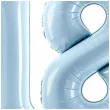 dekoracje na 18 urodziny osiemnastke zestaw balonow liczba 18 miebieski 34 dgt 2 szt