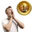 dekoracje na 18 urodziny osiemnastke zlote talerzyki papierowe 18th birthday okragle 18 x6