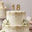 dekoracje na 18 urodziny swieczki na tort liczba 18 zloty 4 5 cm 2 szt