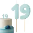 dekoracje na 19 urodziny swieczki na tort liczba 19 niebieski 4 5 cm 2 szt