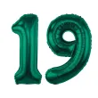 dekoracje na 19 urodziny zestaw balonow xl liczba 19 butelkowy zielony 39 dgt 2 szt