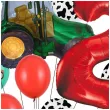 dekoracje na 2 urodziny zestaw balonow farma zielony traktor wiejskie party