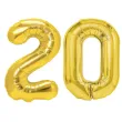 dekoracje na 20 urodziny zestaw balonow liczba 20 zloty 33 dgt 2 elementy