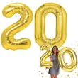 dekoracje na 20 urodziny zestaw balonow liczba 20 zloty 33 dgt 2 elementy
