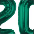 dekoracje na 20 urodziny zestaw balonow xl liczba 20 butelkowy zielony 39 dgt 2 szt