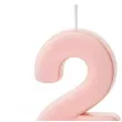 dekoracje na 25 urodziny swieczki na tort liczba 25 rozowy 4 5 cm 2 szt