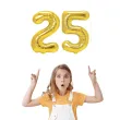 dekoracje na 25 urodziny zestaw balonow liczba 25 zloty 33 dgt 2 elementy