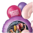 dekoracje na 3 urodziny balony k pop demon hunters rozowo fioletowe huntrix lowczynie demonow