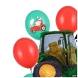 dekoracje na 3 urodziny zestaw balonow farma zielony traktor wiejskie party