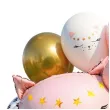 dekoracje na 3 urodziny zestaw balonow kotek dla kociarza liczba 3 rozowy jasny 10 szt