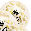 dekoracje na 30 urodziny balony transparentne z konfetti happy birthday liczba 30 zlote 12