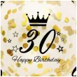 dekoracje na 30 urodziny balony transparentne z konfetti happy birthday liczba 30 zlote 12