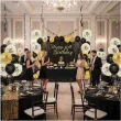 dekoracje na 30 urodziny balony transparentne z konfetti happy birthday liczba 30 zlote 12