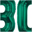 dekoracje na 30 urodziny zestaw balonow xl liczba 30 butelkowy zielony 39 dgt 2 szt