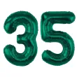 dekoracje na 35 urodziny zestaw balonow xl liczba 35 butelkowy zielony 39 dgt 2 szt