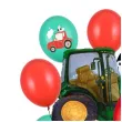 dekoracje na 4 urodziny zestaw balonow farma zielony traktor wiejskie party