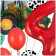 dekoracje na 4 urodziny zestaw balonow farma zielony traktor wiejskie party