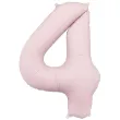 dekoracje na 4 urodziny zestaw balonow kotek dla kociarza liczba 4 rozowy jasny 10 szt