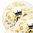 dekoracje na 40 urodziny balony transparentne z konfetti happy birthday liczba 40 zlote 12