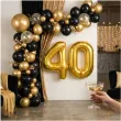 dekoracje na 40 urodziny zestaw balonow liczba 40 zloty 33 dgt 2 elementy