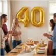 dekoracje na 40 urodziny zestaw balonow liczba 40 zloty 33 dgt 2 elementy