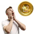 dekoracje na 40 urodziny zlote metalizowane talerzyki papierowe 18th birthday 18 x6
