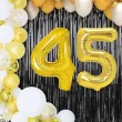 dekoracje na 45 urodziny zestaw balonow liczba 45 zloty 33 dgt 2 elementy