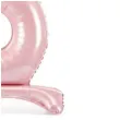 dekoracje na 5 urodziny dla dziewczynki balon foliowy cyfra 5 stojaca rozowy partydeco