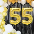 dekoracje na 55 urodziny zestaw balonow liczba 55 zloty 33 dgt 2 elementy