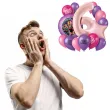 dekoracje na 6 urodziny balony k pop demon hunters rozowo fioletowe huntrix lowczynie demonow