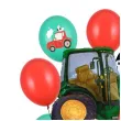 dekoracje na 6 urodziny zestaw balonow farma zielony traktor wiejskie party