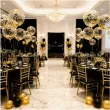 dekoracje na 60 urodziny balony transparentne z konfetti happy birthday liczba 60 zlote 12