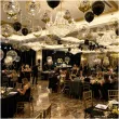 dekoracje na 60 urodziny balony transparentne z konfetti happy birthday liczba 60 zlote 12