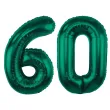 dekoracje na 60 urodziny zestaw balonow xl liczba 60 butelkowy zielony 39 dgt 2 szt