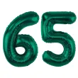 dekoracje na 65 urodziny zestaw balonow xl liczba 65 butelkowy zielony 39 dgt 2 szt