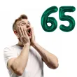 dekoracje na 65 urodziny zestaw balonow xl liczba 65 butelkowy zielony 39 dgt 2 szt