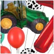 dekoracje na 7 urodziny zestaw balonow farma zielony traktor wiejskie party