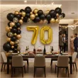dekoracje na 70 urodziny zestaw balonow liczba 70 zloty 33 dgt 2 elementy