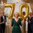 dekoracje na 70 urodziny zestaw balonow liczba 70 zloty 33 dgt 2 elementy