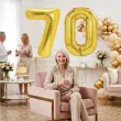 dekoracje na 70 urodziny zestaw balonow liczba 70 zloty 33 dgt 2 elementy