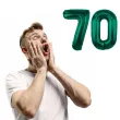 dekoracje na 70 urodziny zestaw balonow xl liczba 70 butelkowy zielony 39 dgt 2 szt