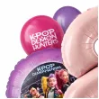 dekoracje na 8 urodziny balony k pop demon hunters rozowo fioletowe huntrix lowczynie demonow