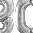 dekoracje na 80 urodziny rocznice zestaw balonow liczba 80 srebrny 39 dgt 2 elementy
