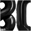 dekoracje na 80 urodziny rocznice zestaw balonow xl liczba 80 czarny 39 dgt 2 szt