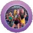 dekoracje na 9 urodziny balony k pop demon hunters rozowo fioletowe huntrix lowczynie demonow