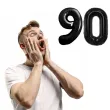 dekoracje na 90 urodziny rocznice zestaw balonow xl liczba 90 czarny 39 dgt 2 szt