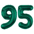 dekoracje na 95 urodziny zestaw balonow xl liczba 95 butelkowy zielony 39 dgt 2 szt