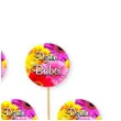 dekoracje na babeczki pikery dzien babci gerbery do muffinek szpilki ozdobne 6 szt
