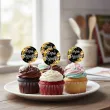 dekoracje na babeczki pikery dzien dziadka gwiazdki do muffinek szpilki ozdobne 6 szt